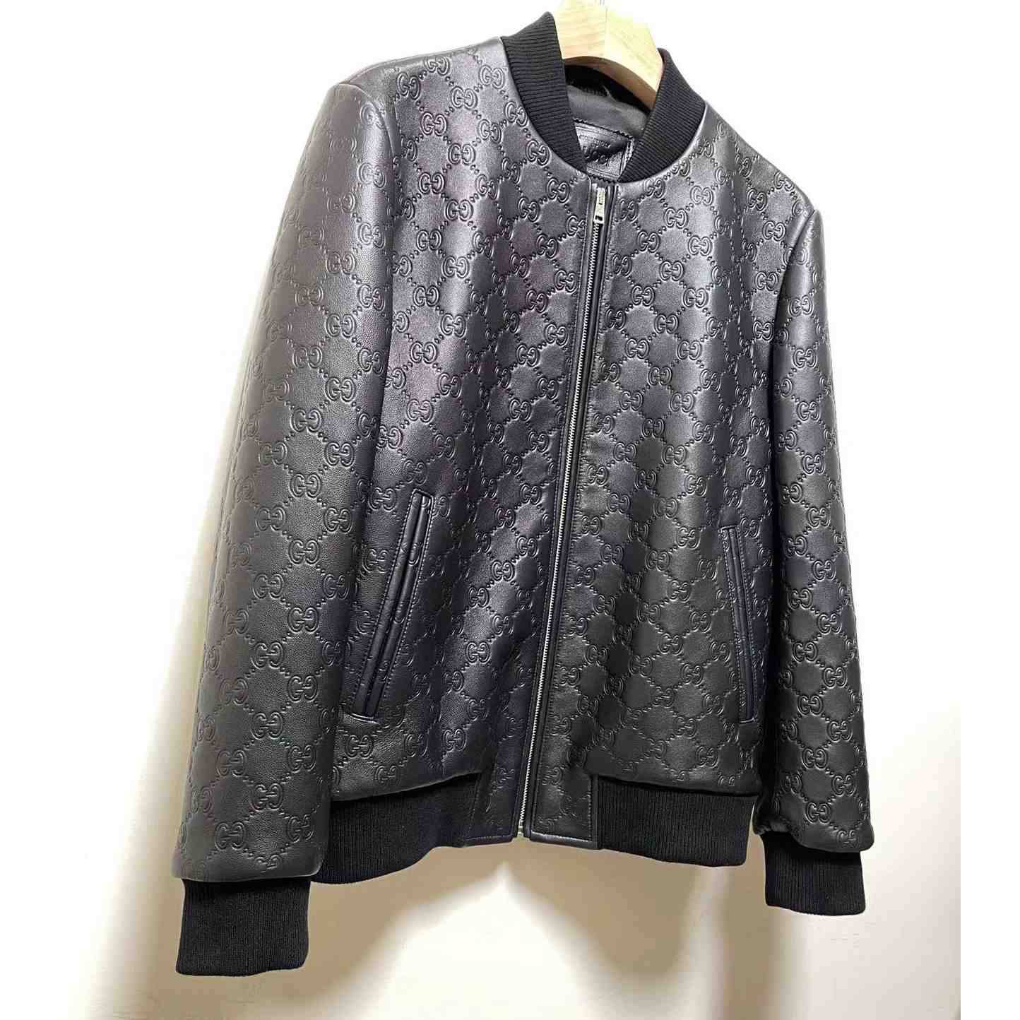 Gucci GG Leather Jacket (Make To Order) - DopestKickz