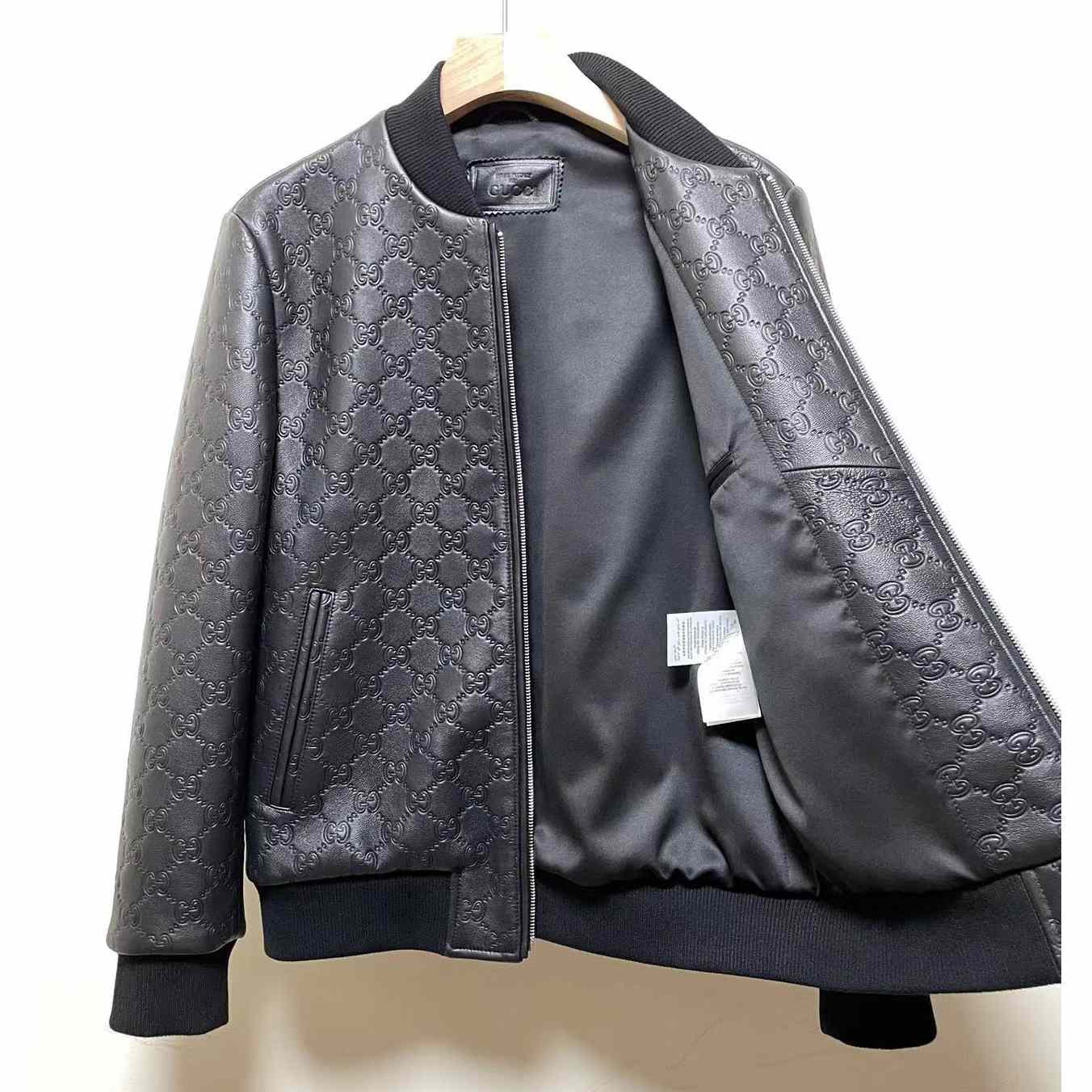 Gucci GG Leather Jacket (Make To Order) - DopestKickz