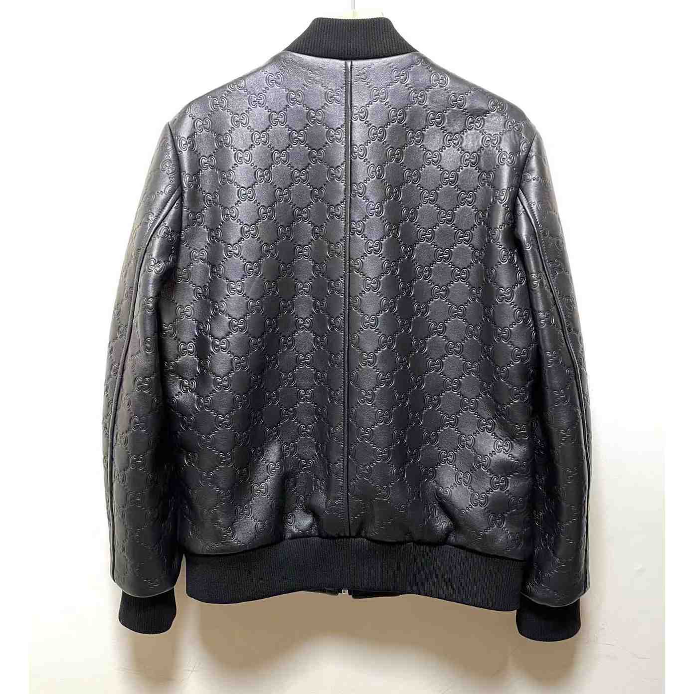 Gucci GG Leather Jacket (Make To Order) - DopestKickz
