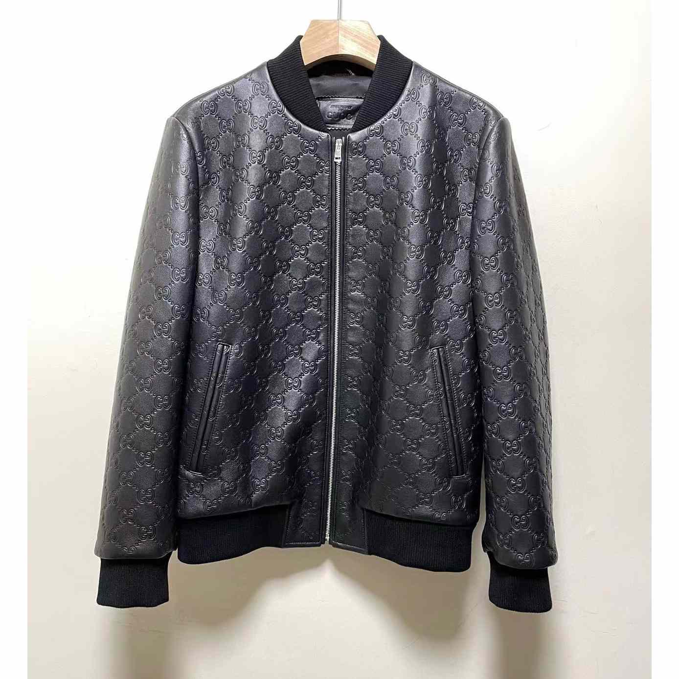 Gucci GG Leather Jacket (Make To Order) - DopestKickz