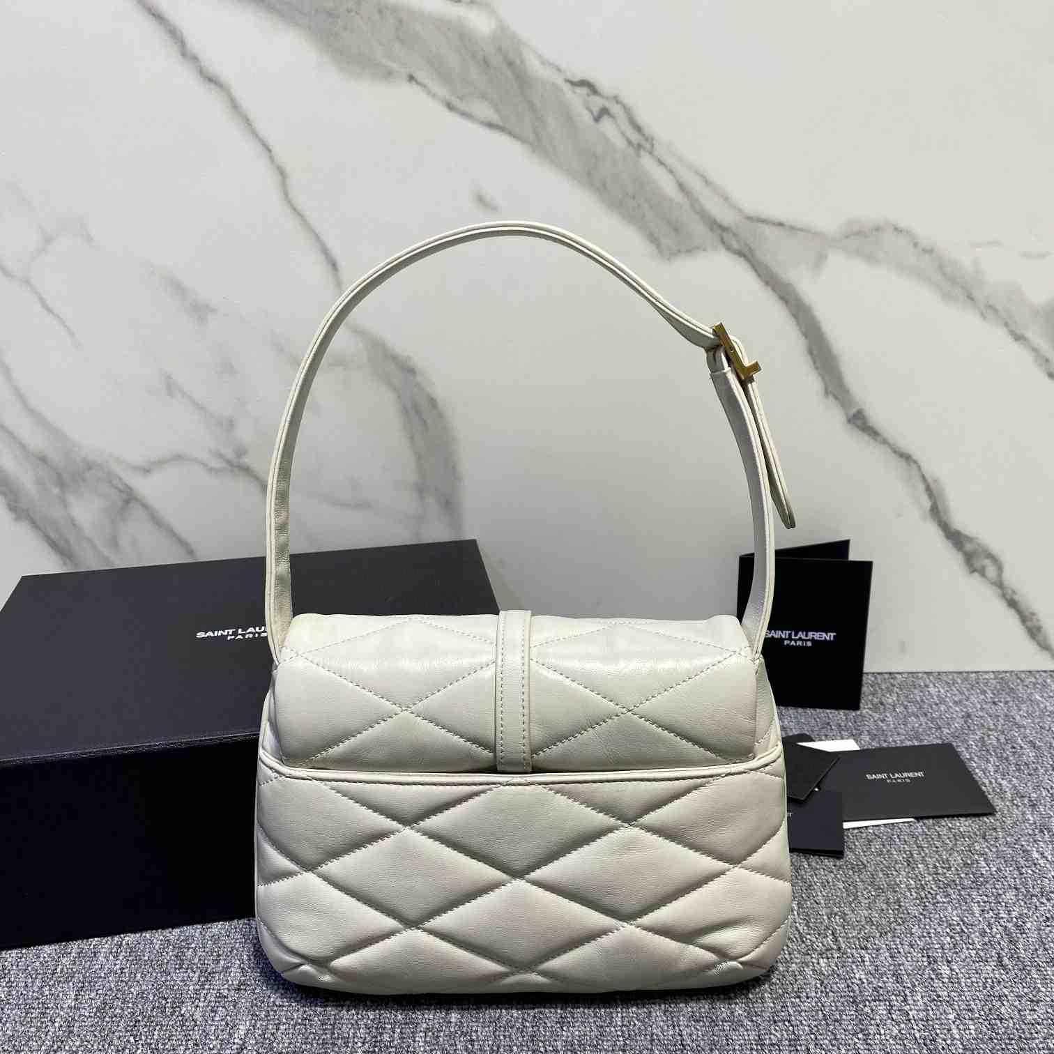 Saint Laurent Le 57 Hobo Bag In Quilted Lambskin - DopestKickz