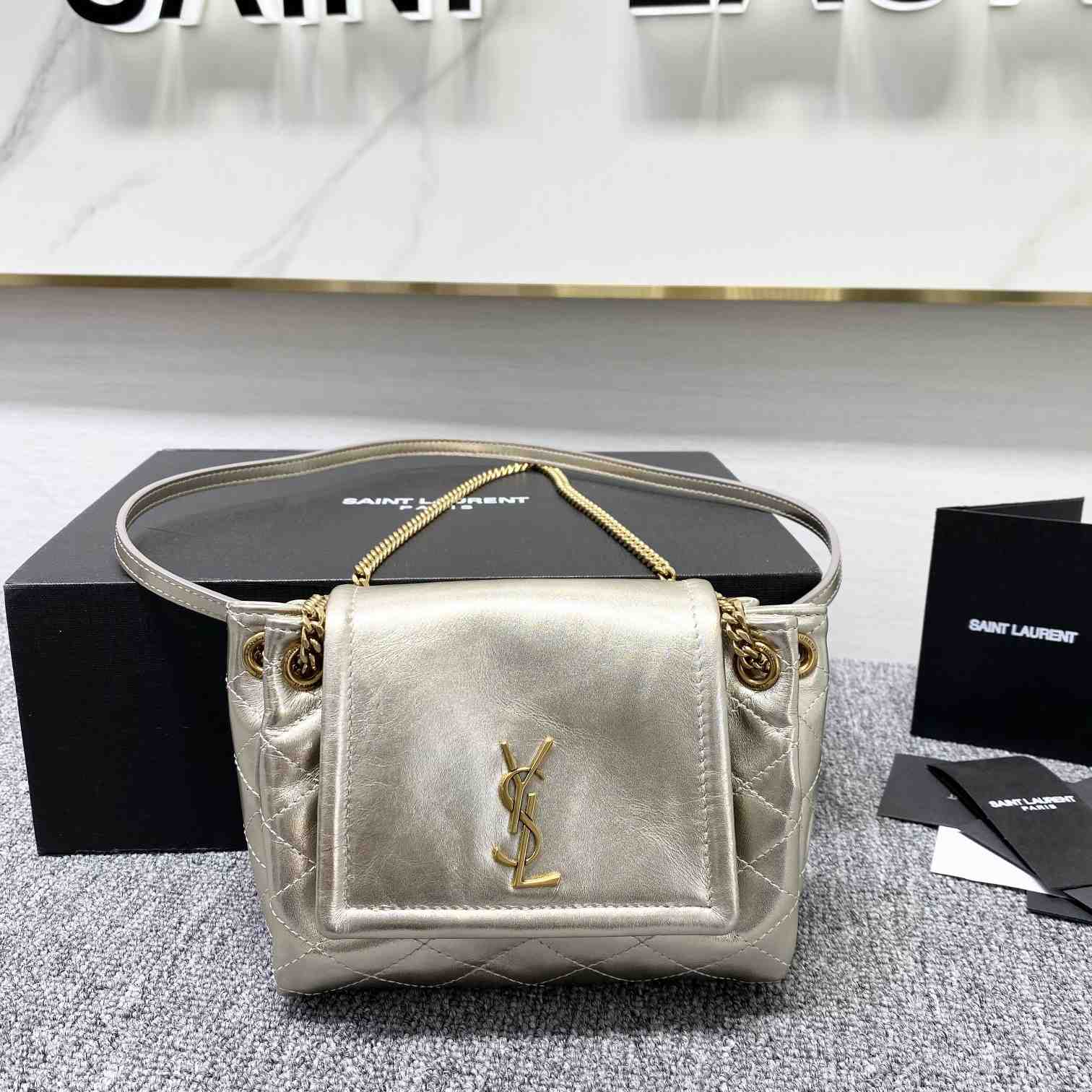 Saint Laurent Mini Nolita In Lambskin - DopestKickz