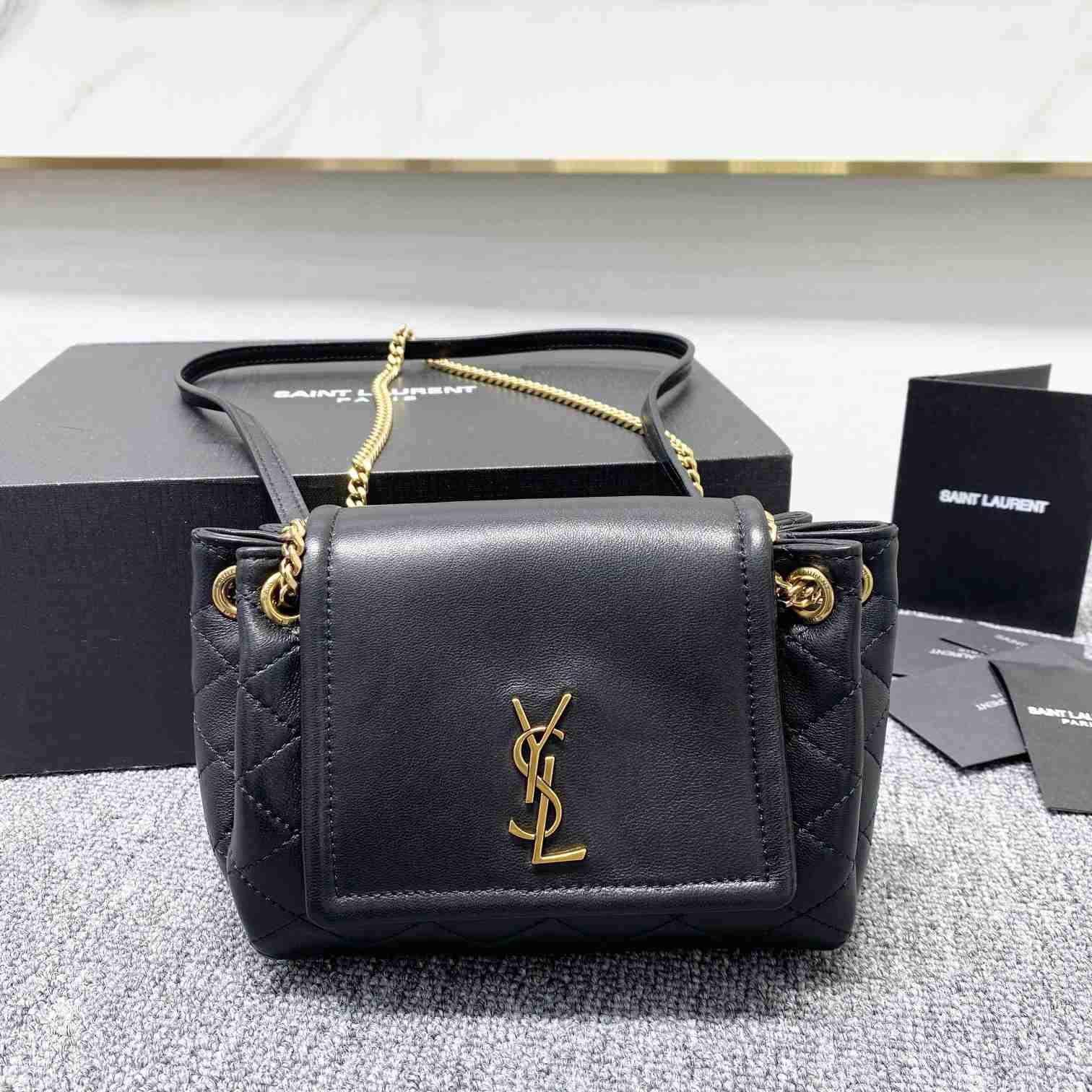 Saint Laurent Mini Nolita In Lambskin - DopestKickz