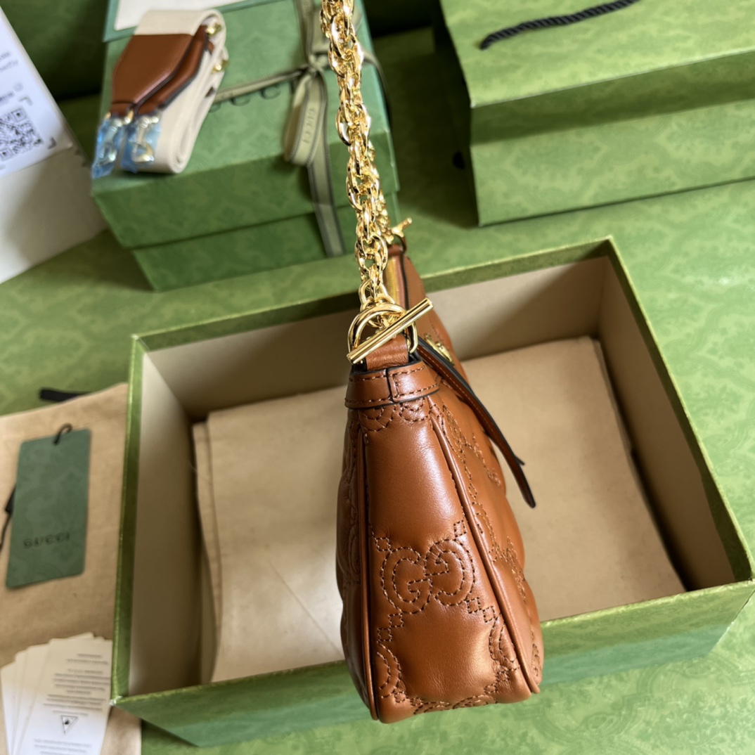 Gucci GG Matelassé Handbag(25-15-8cm) - DopestKickz