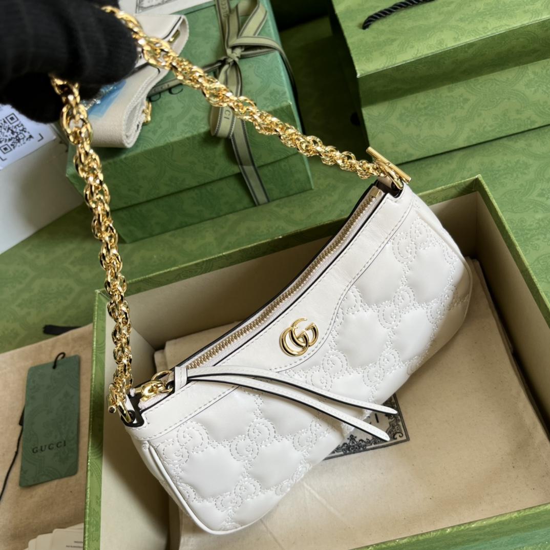 Gucci GG Matelassé Handbag(25-15-8cm) - DopestKickz