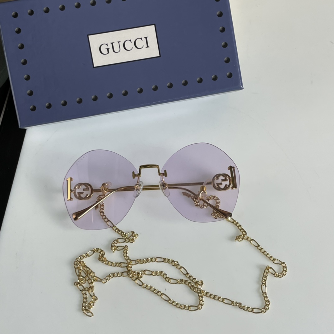 Gucci Geometric-Frame Sunglasses    GG1203S - DopestKickz