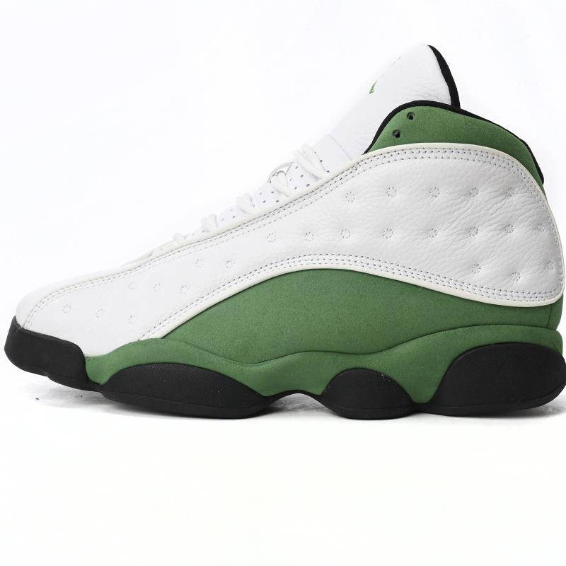 Air Jordan 13 Retro White Green Sneakers      DB6536-113 - DopestKickz