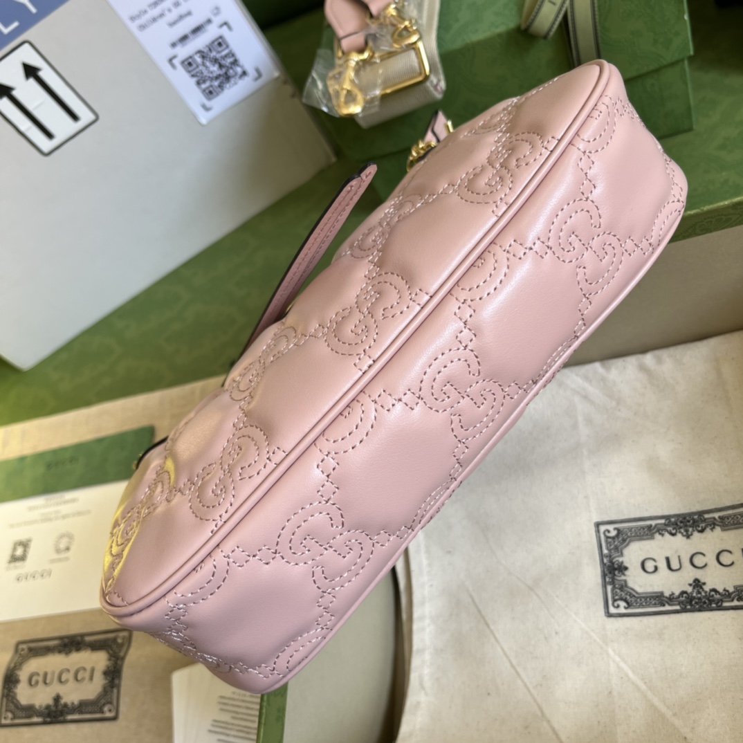 Gucci GG Matelassé Handbag(25-15-8cm) - DopestKickz