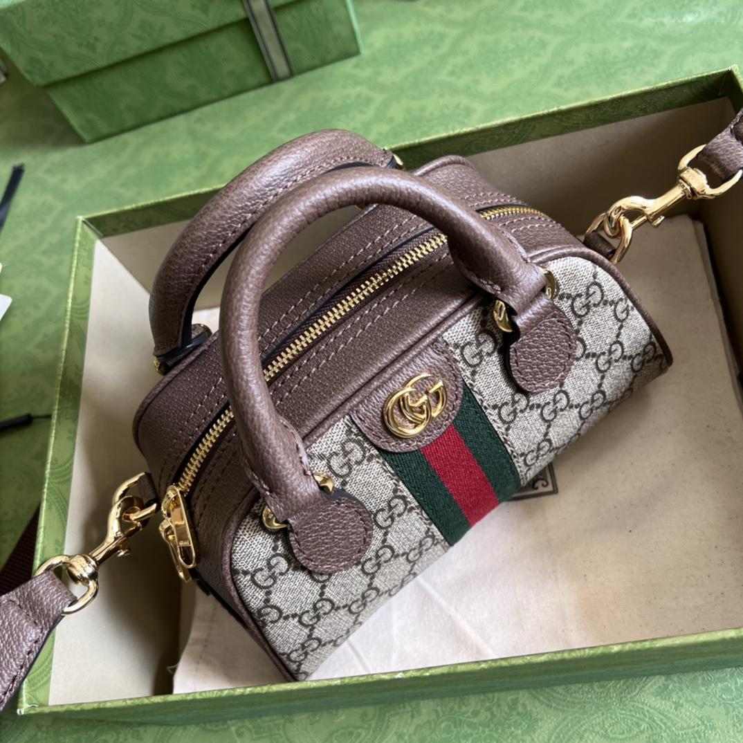 Gucci Ophidia GG Mini Top Handle Bag(21-12-10cm) - DopestKickz