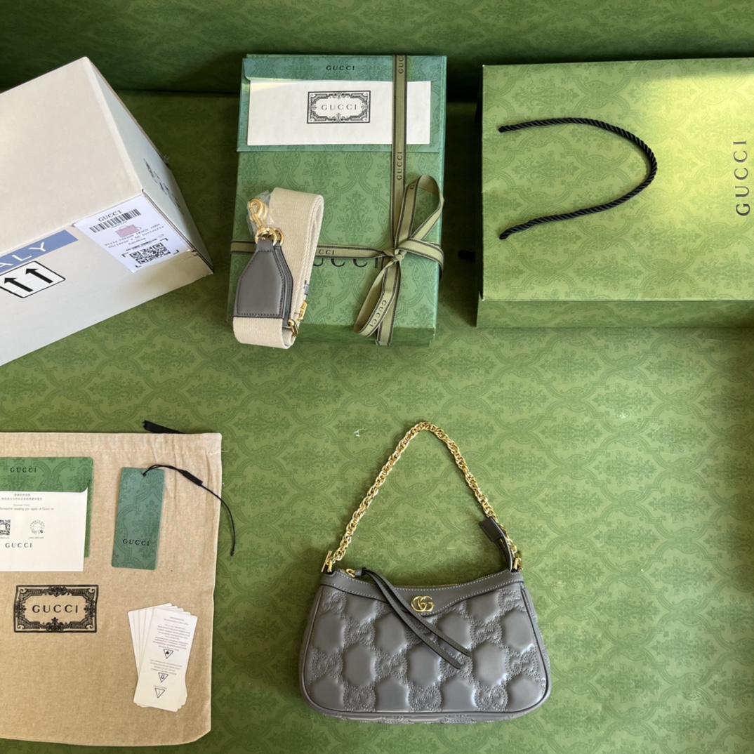 Gucci GG Matelassé Handbag(25-15-8cm) - DopestKickz