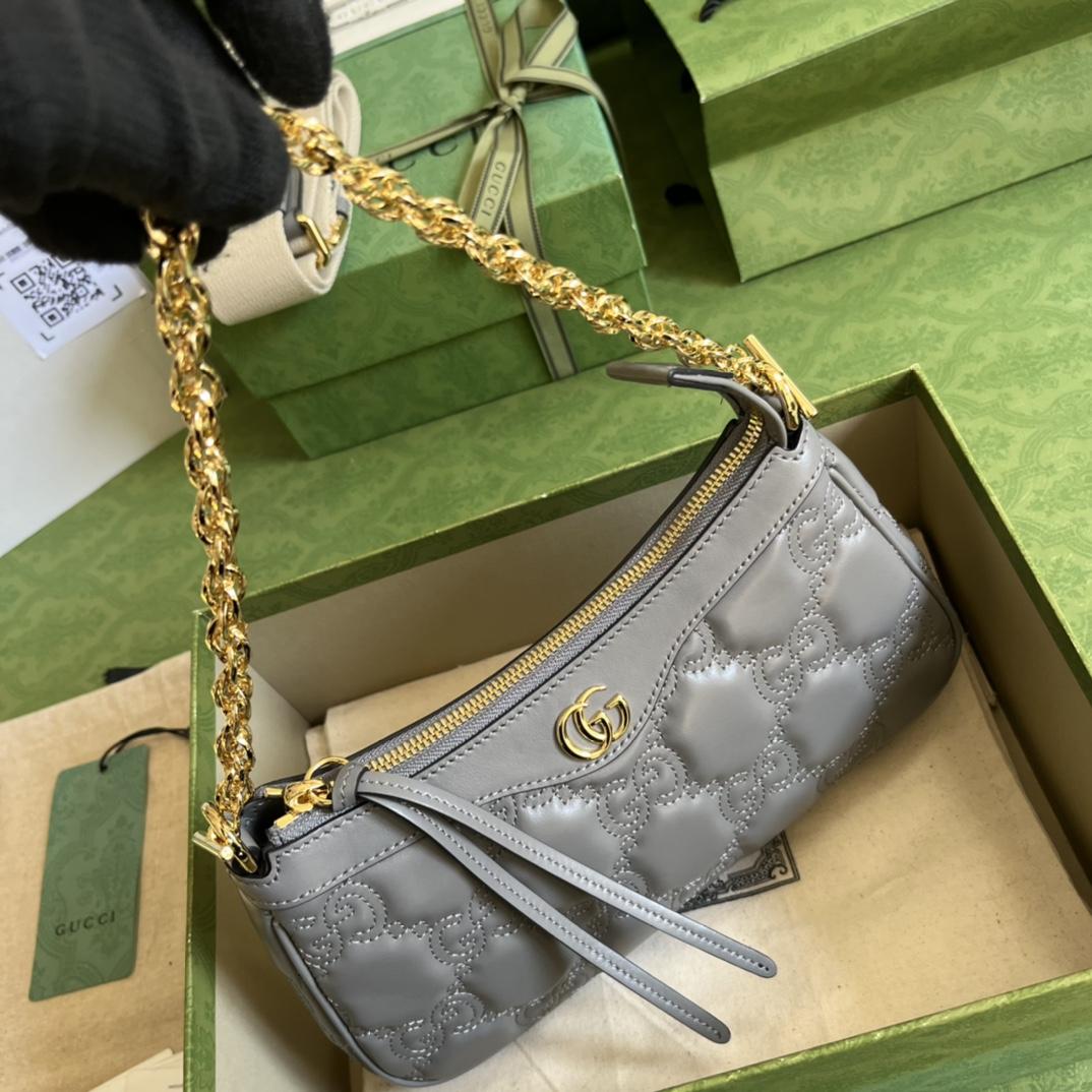 Gucci GG Matelassé Handbag(25-15-8cm) - DopestKickz