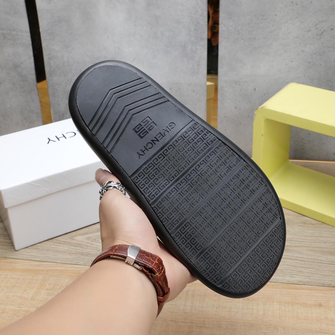 Givenchy 4G Logo Rubber Slides Sandals - DopestKickz