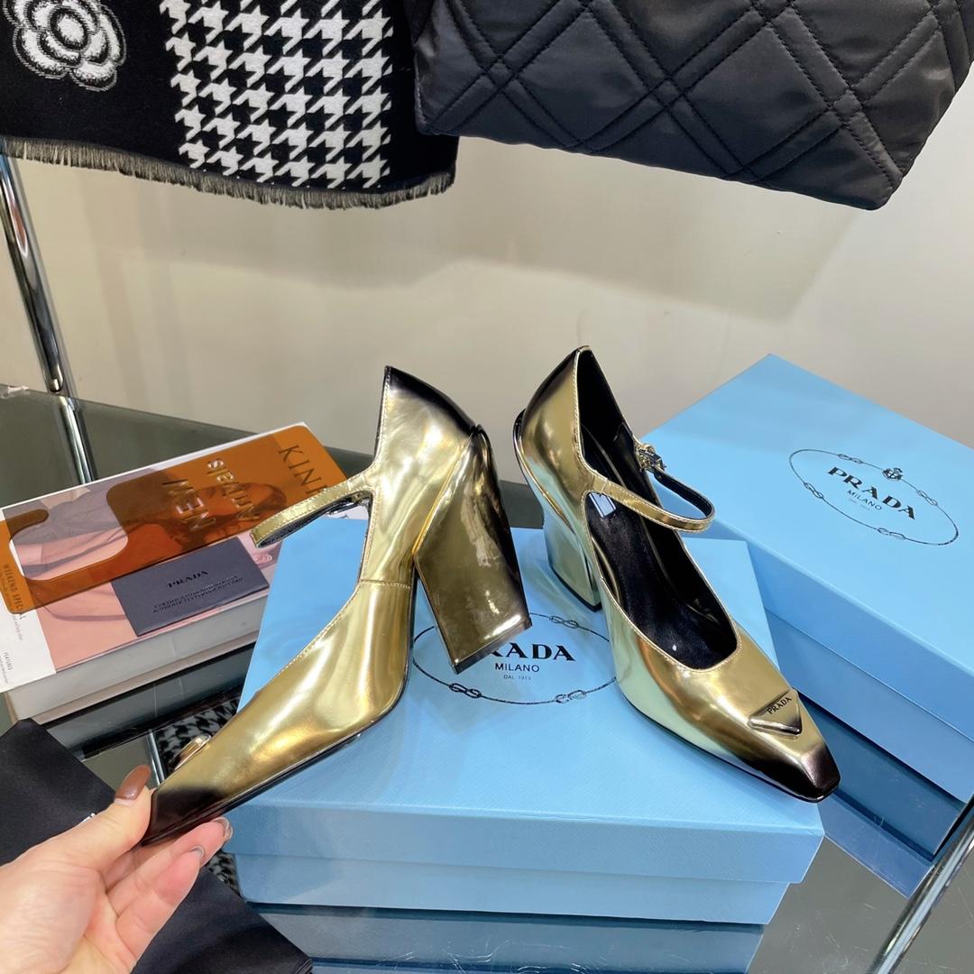 Prada Brushed Leather Pumps - DopestKickz