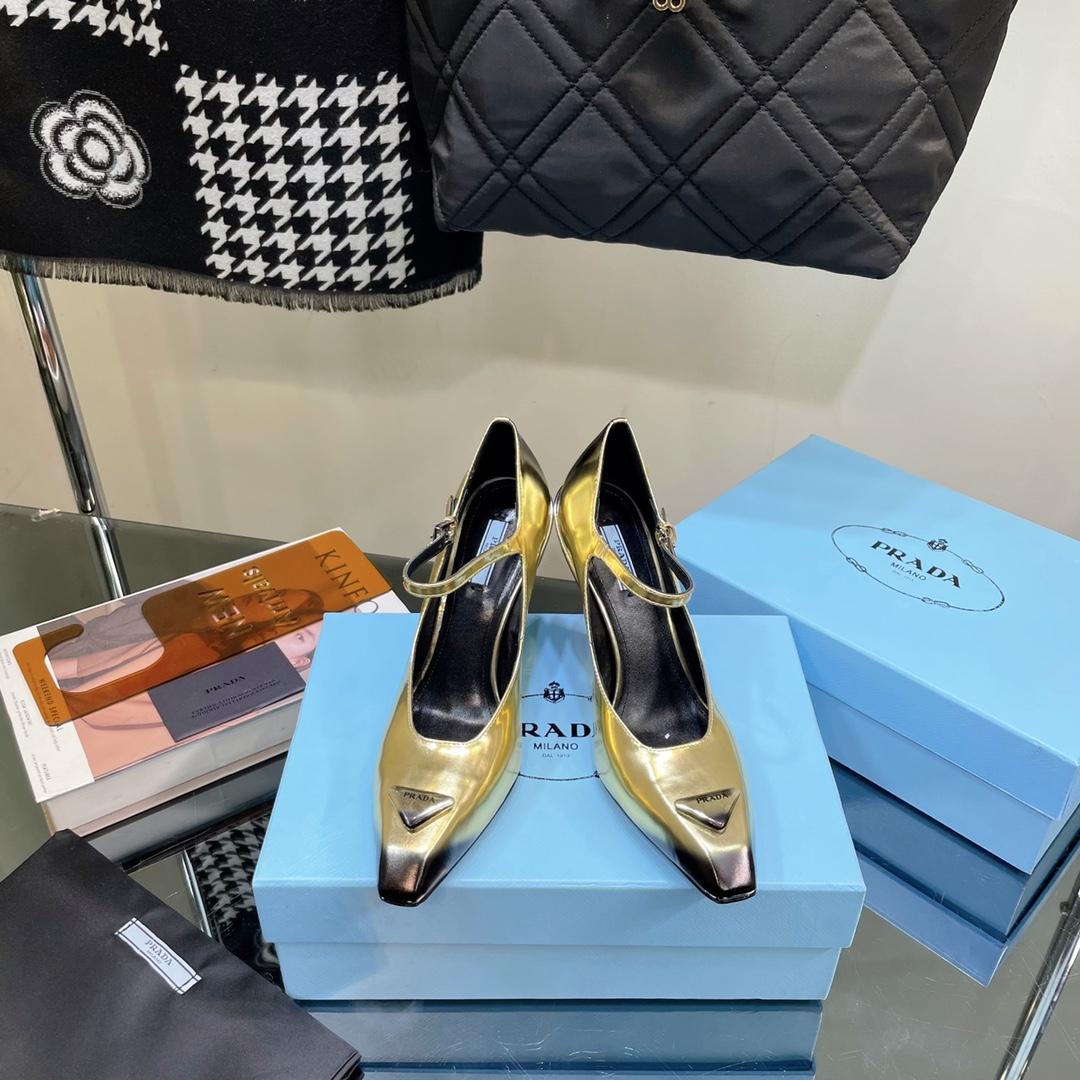 Prada Brushed Leather Pumps - DopestKickz