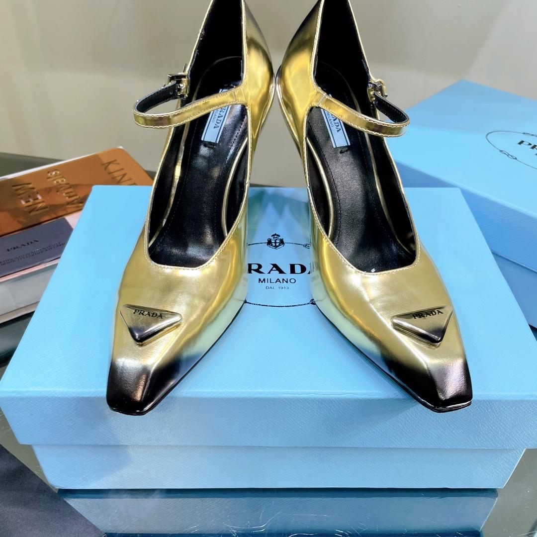 Prada Brushed Leather Pumps - DopestKickz