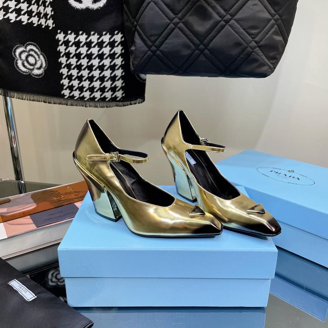 Prada Brushed Leather Pumps - DopestKickz