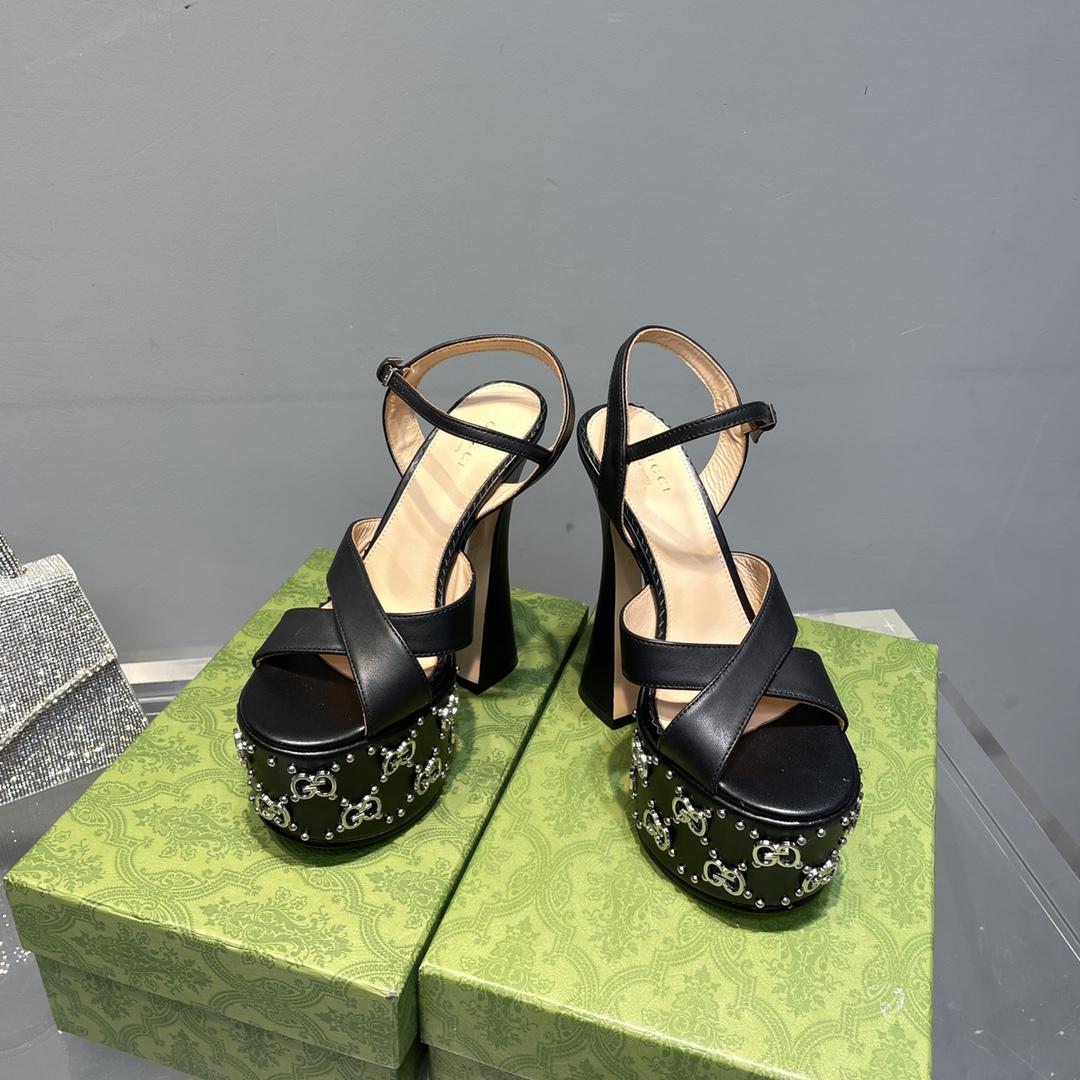 Gucci Women's Interlocking G Studs Sandal - DopestKickz