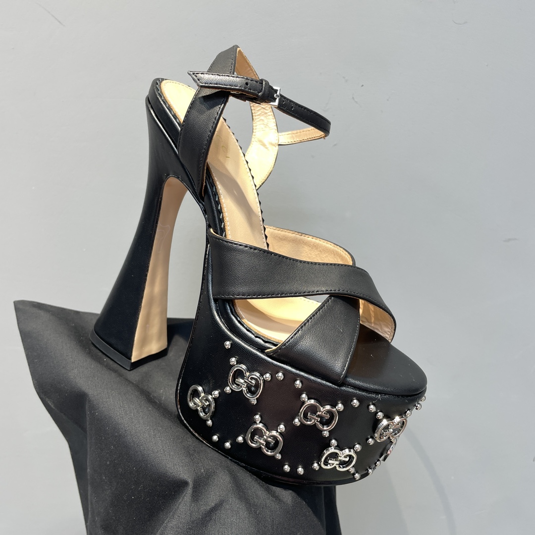 Gucci Women's Interlocking G Studs Sandal - DopestKickz