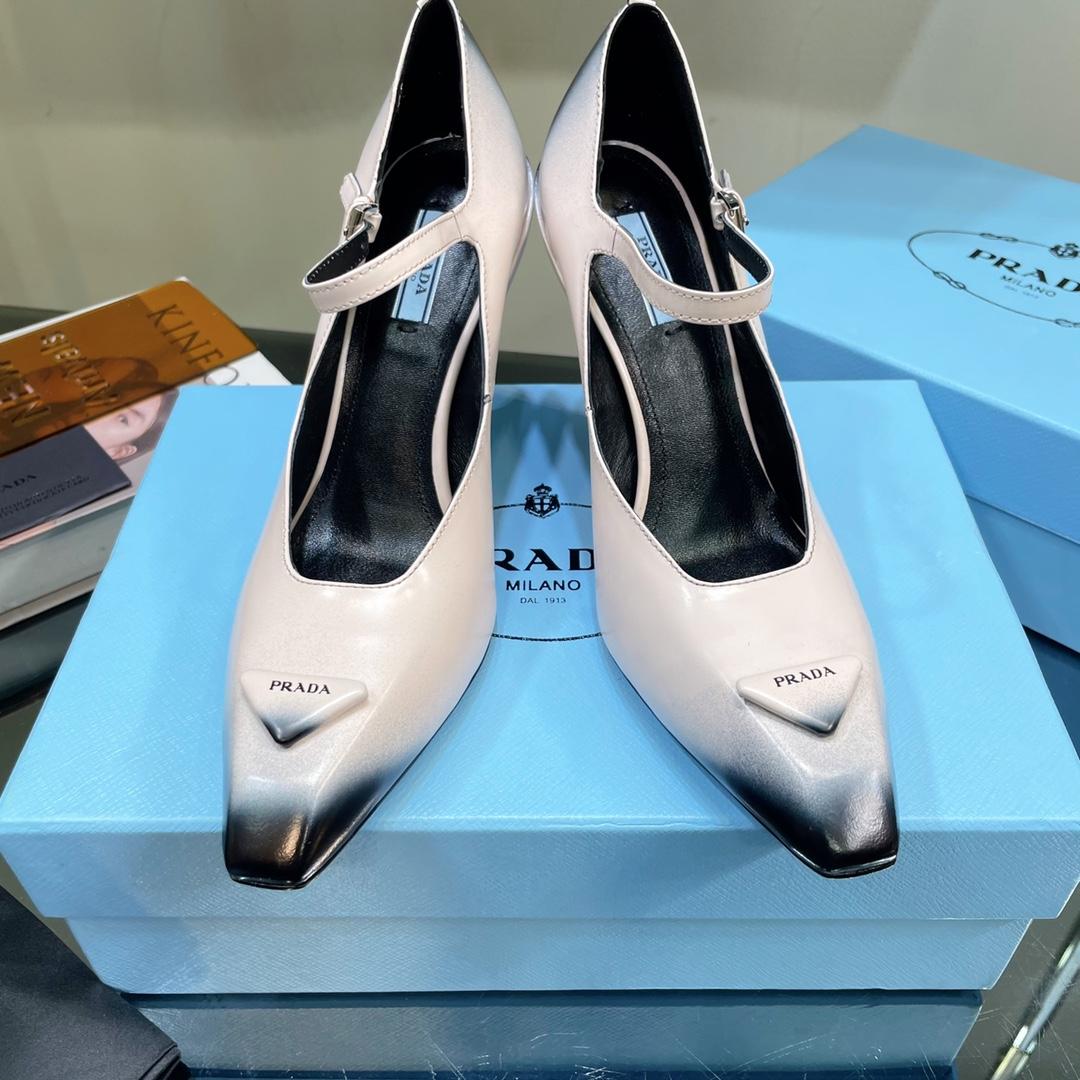 Prada Brushed Leather Pumps - DopestKickz