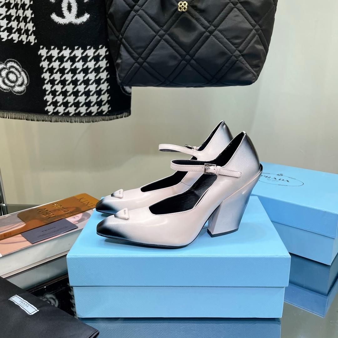 Prada Brushed Leather Pumps - DopestKickz