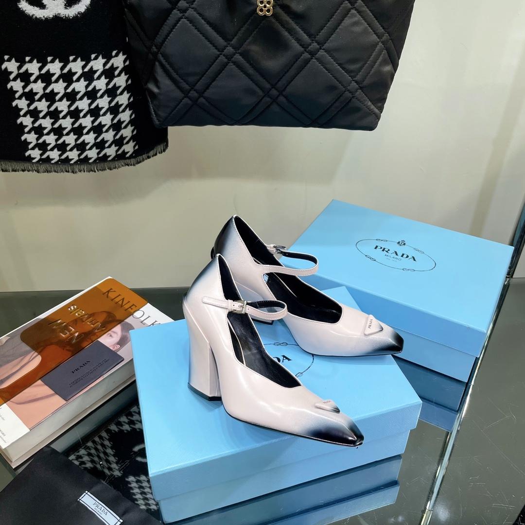 Prada Brushed Leather Pumps - DopestKickz