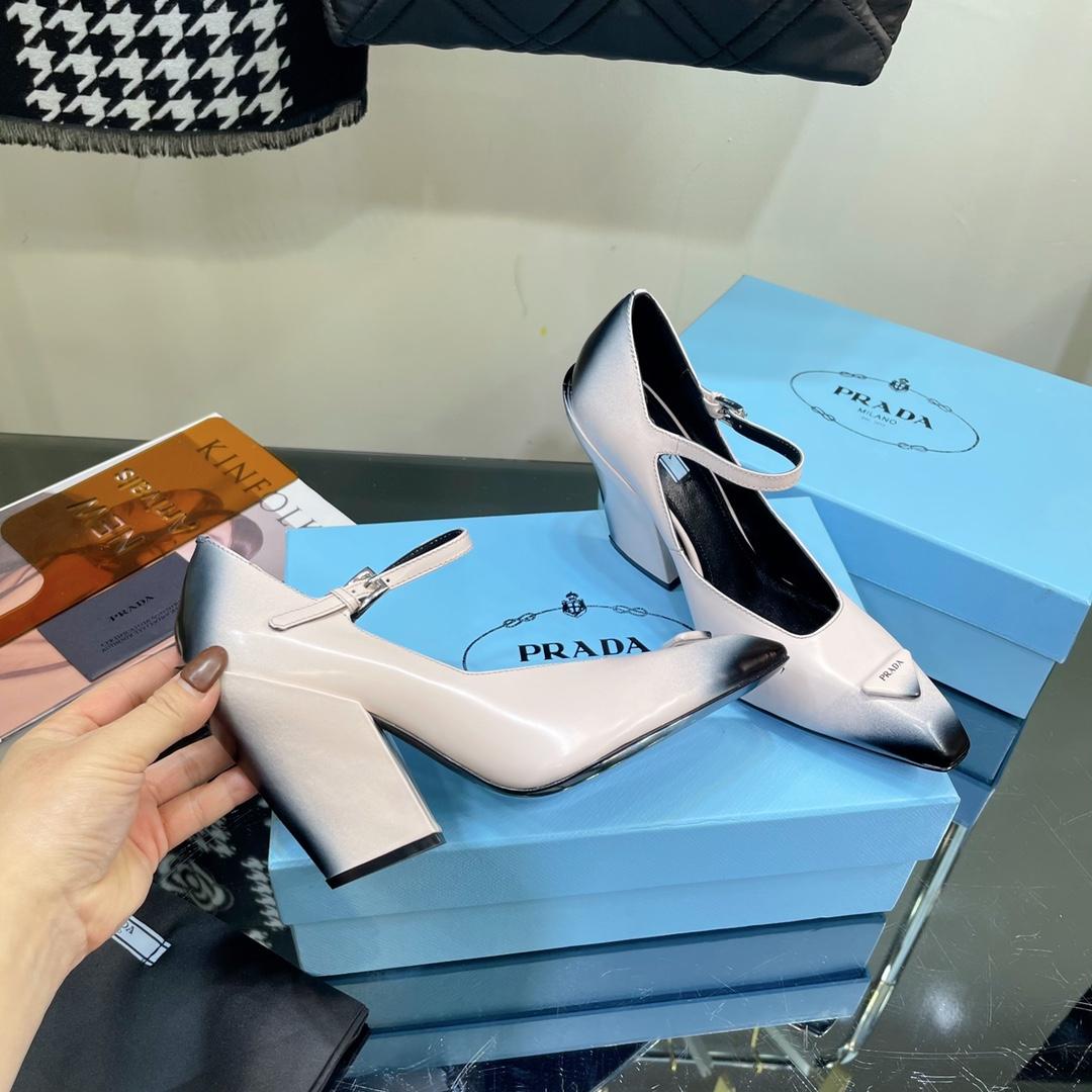 Prada Brushed Leather Pumps - DopestKickz