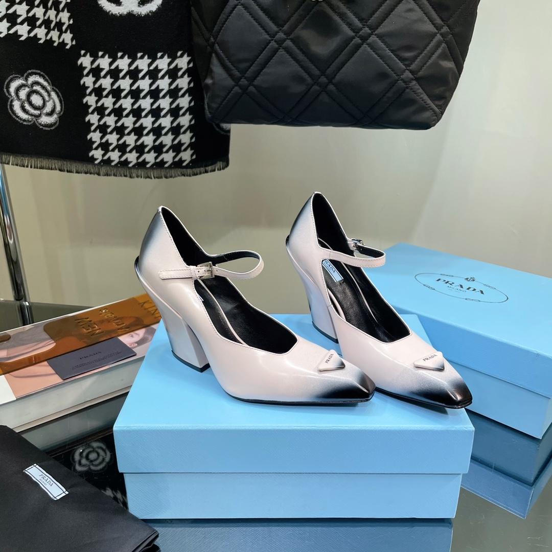 Prada Brushed Leather Pumps - DopestKickz