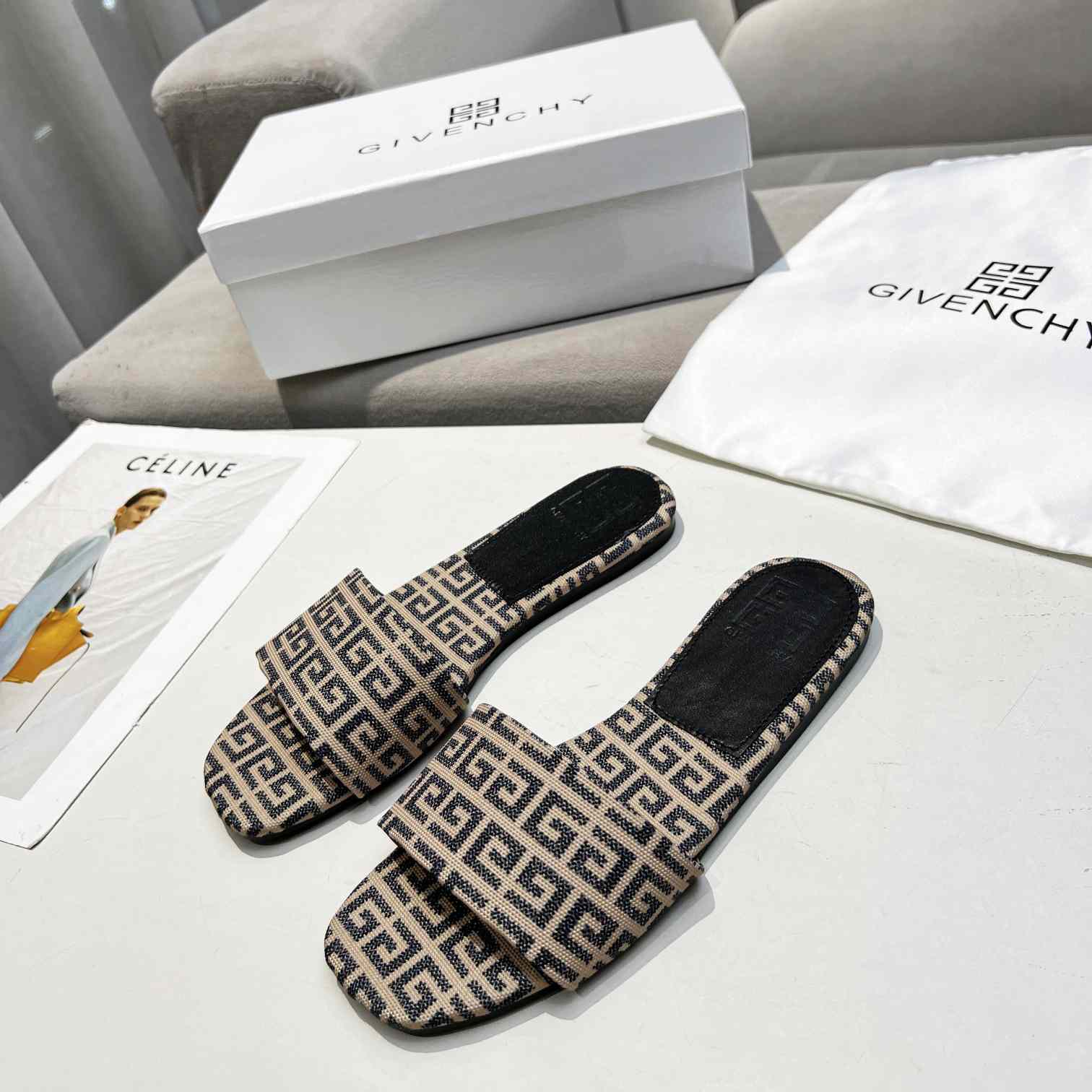 Givenchy 4G Flat Mule Sandals - DopestKickz