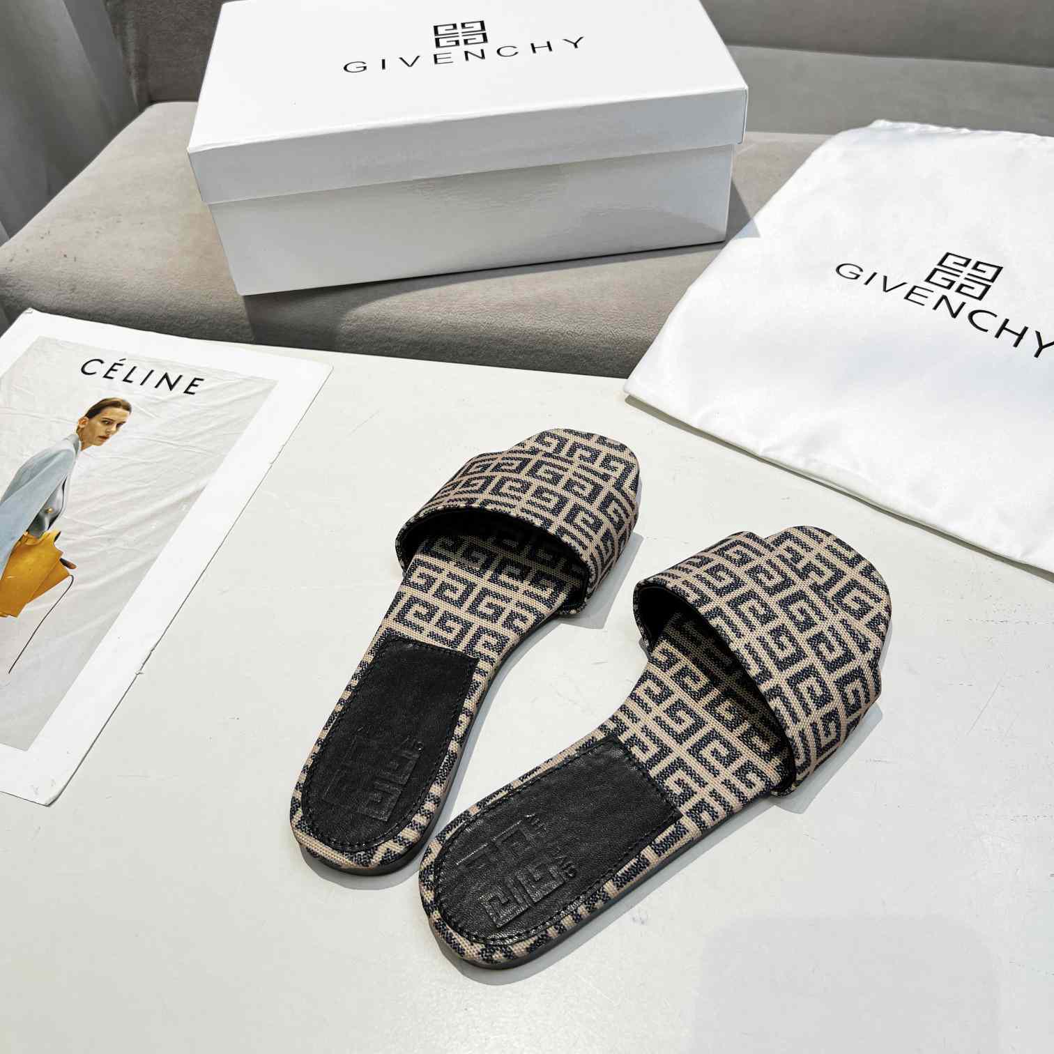 Givenchy 4G Flat Mule Sandals - DopestKickz