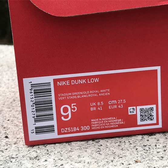 Nike Dunk Low “Foam Finger” Sneaker       DZ5184-300 - DopestKickz