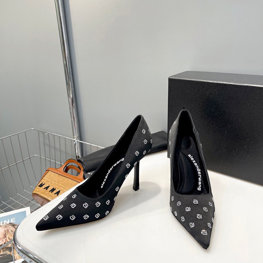 Alexander Wang  Delphine 105 Pump In Crystal Satin - DopestKickz
