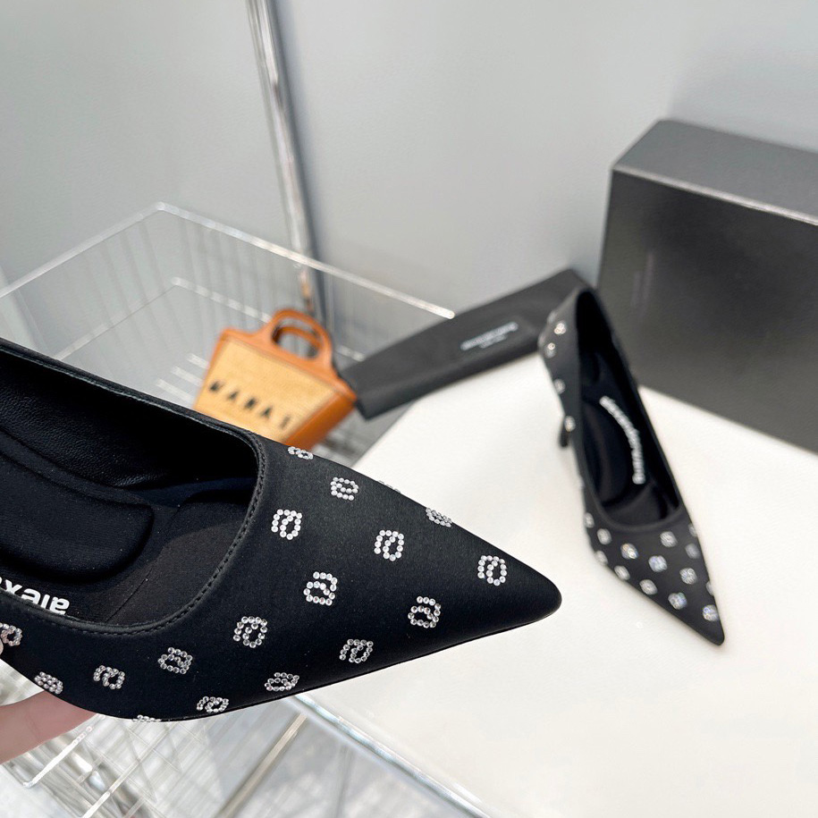 Alexander Wang  Delphine 105 Pump In Crystal Satin - DopestKickz