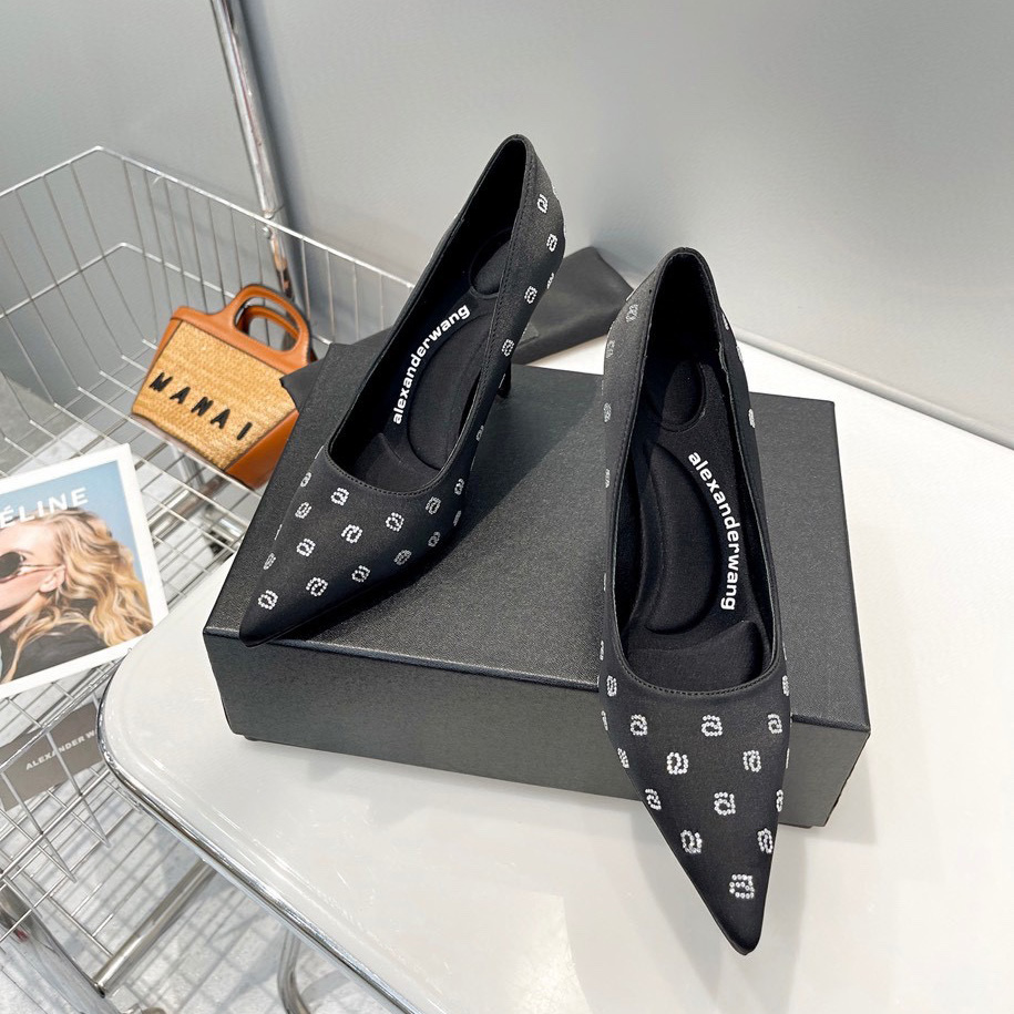 Alexander Wang  Delphine 105 Pump In Crystal Satin - DopestKickz