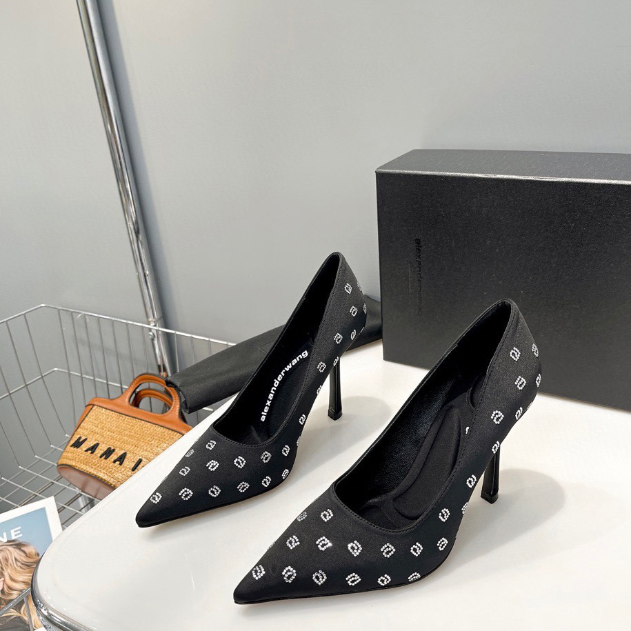 Alexander Wang  Delphine 105 Pump In Crystal Satin - DopestKickz