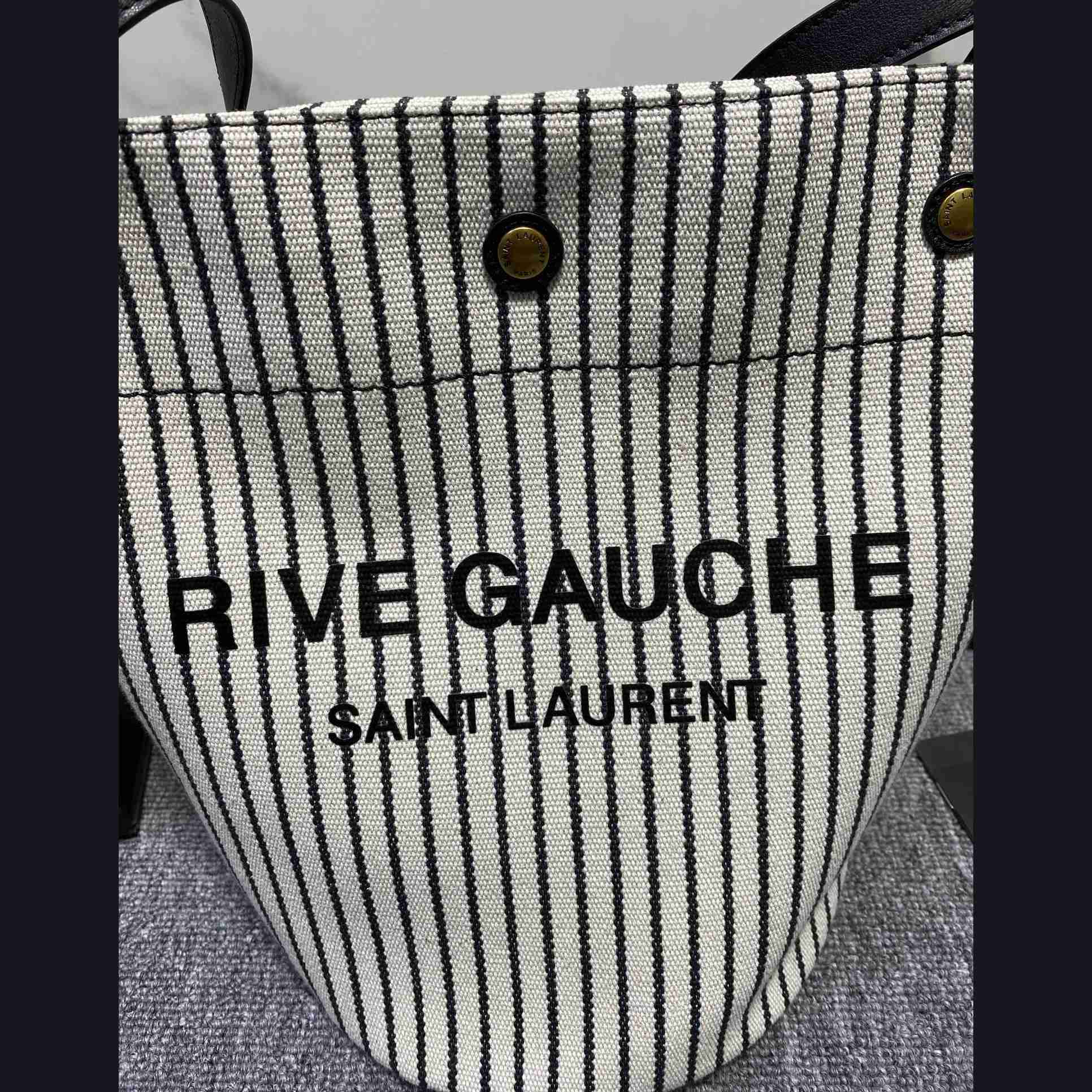 Saint Laurent YSL Rive Gauche Bucket Canvas (31x20x27.5cm) - DopestKickz