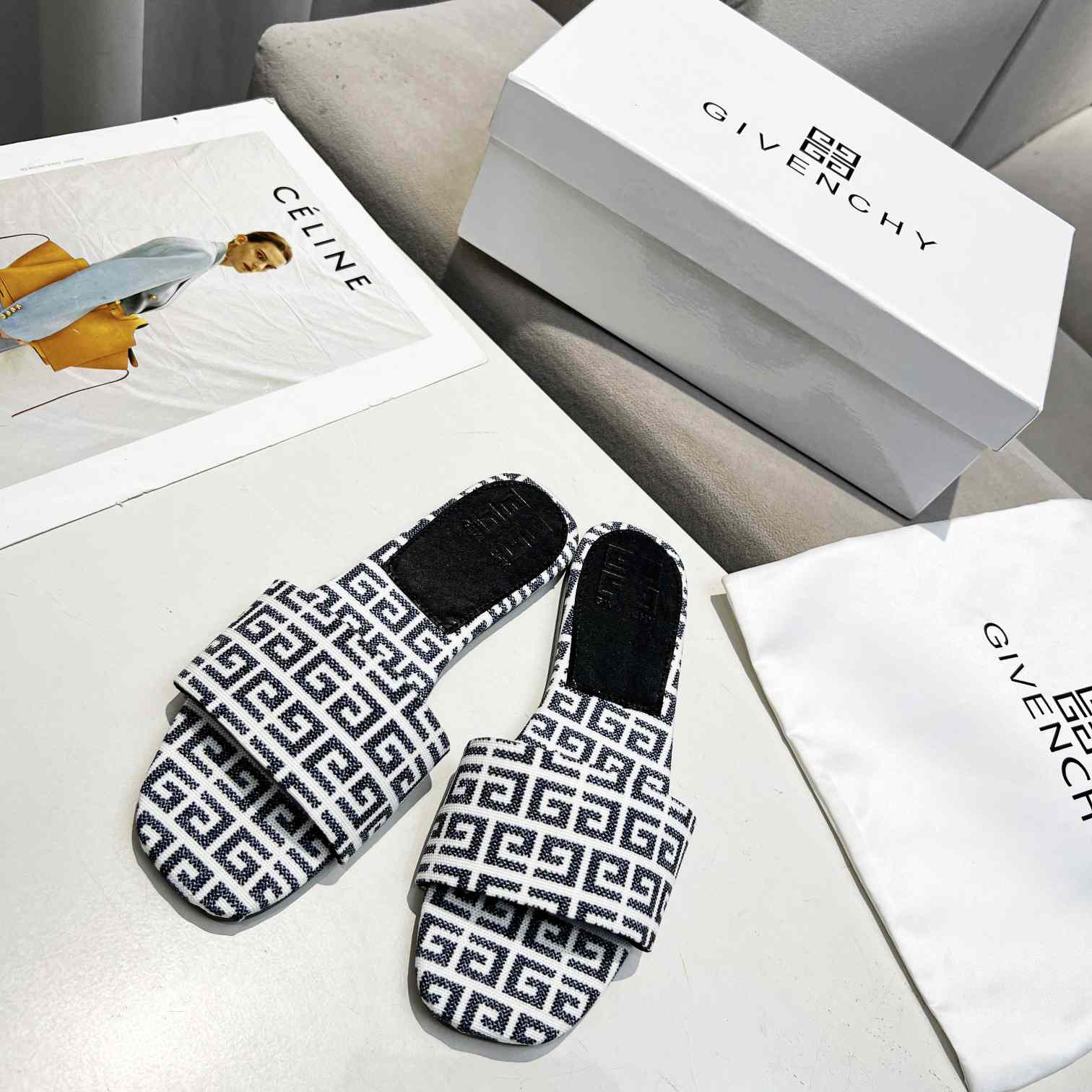 Givenchy 4G Flat Mule Sandals - DopestKickz