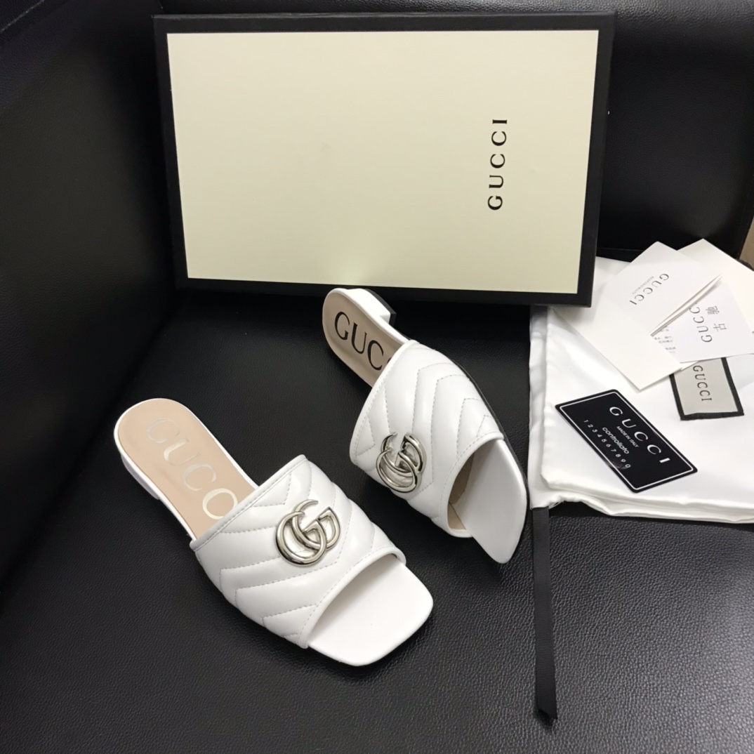 Gucci Women's Slide With Double G - DopestKickz