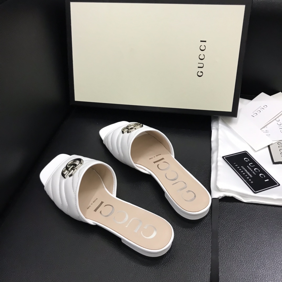 Gucci Women's Slide With Double G - DopestKickz