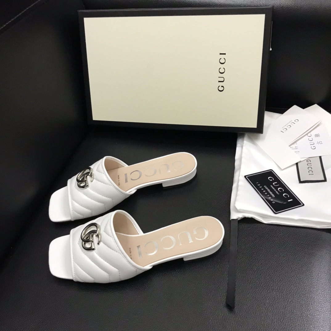 Gucci Women's Slide With Double G - DopestKickz