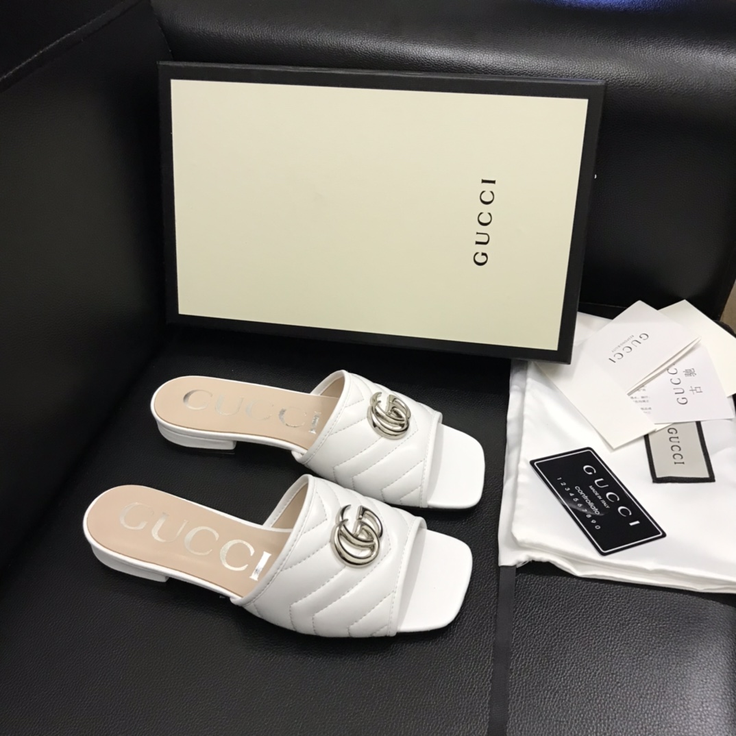 Gucci Women's Slide With Double G - DopestKickz