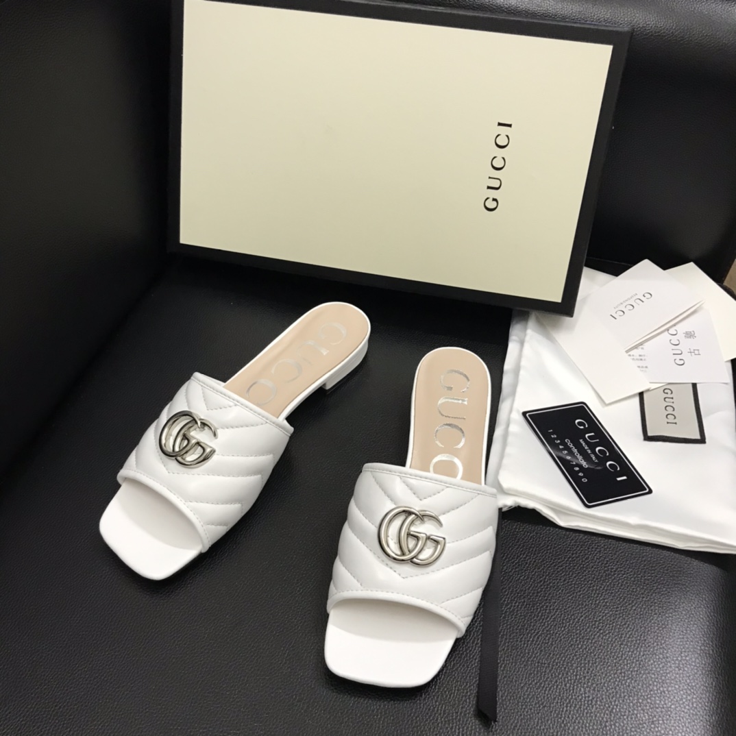 Gucci Women's Slide With Double G - DopestKickz