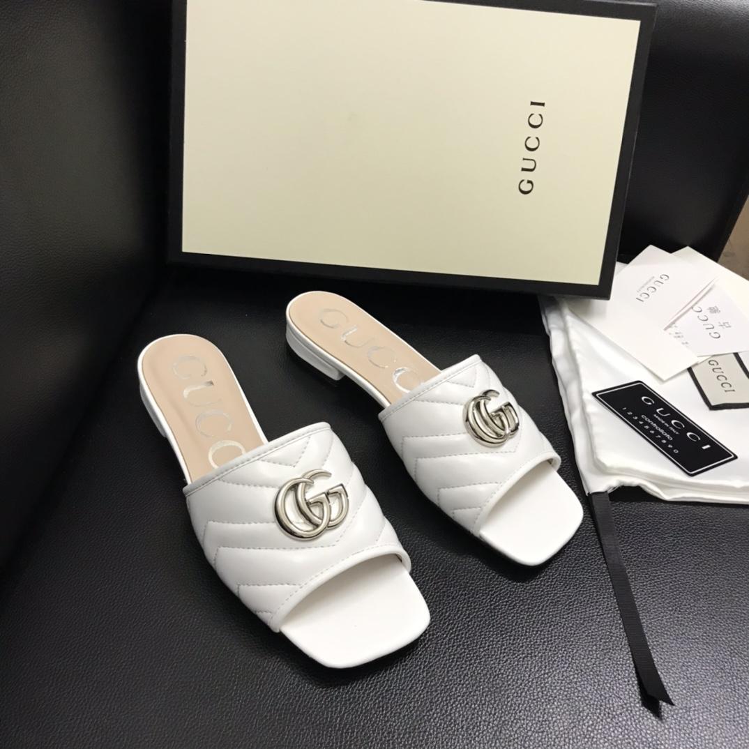 Gucci Women's Slide With Double G - DopestKickz