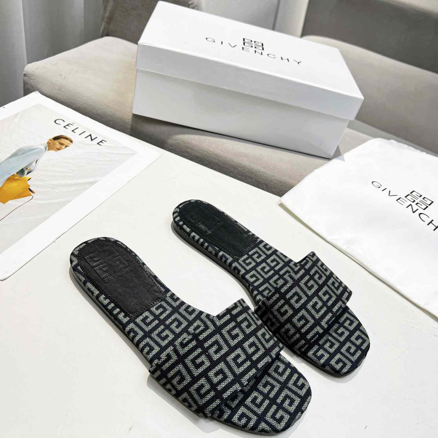Givenchy 4G Flat Mule Sandals - DopestKickz