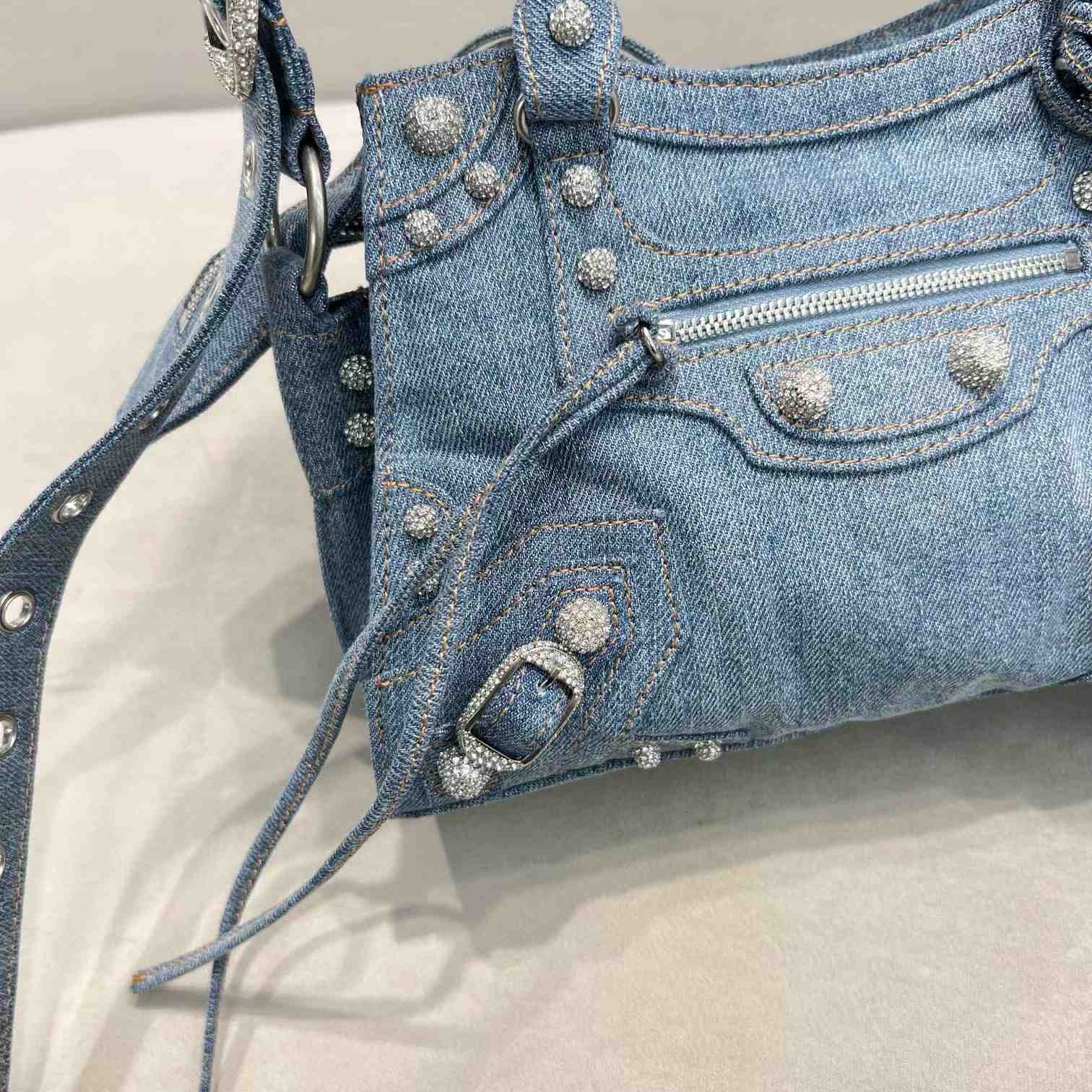 Balenciaga Neo Cagole XS Handbag In Denim - DopestKickz