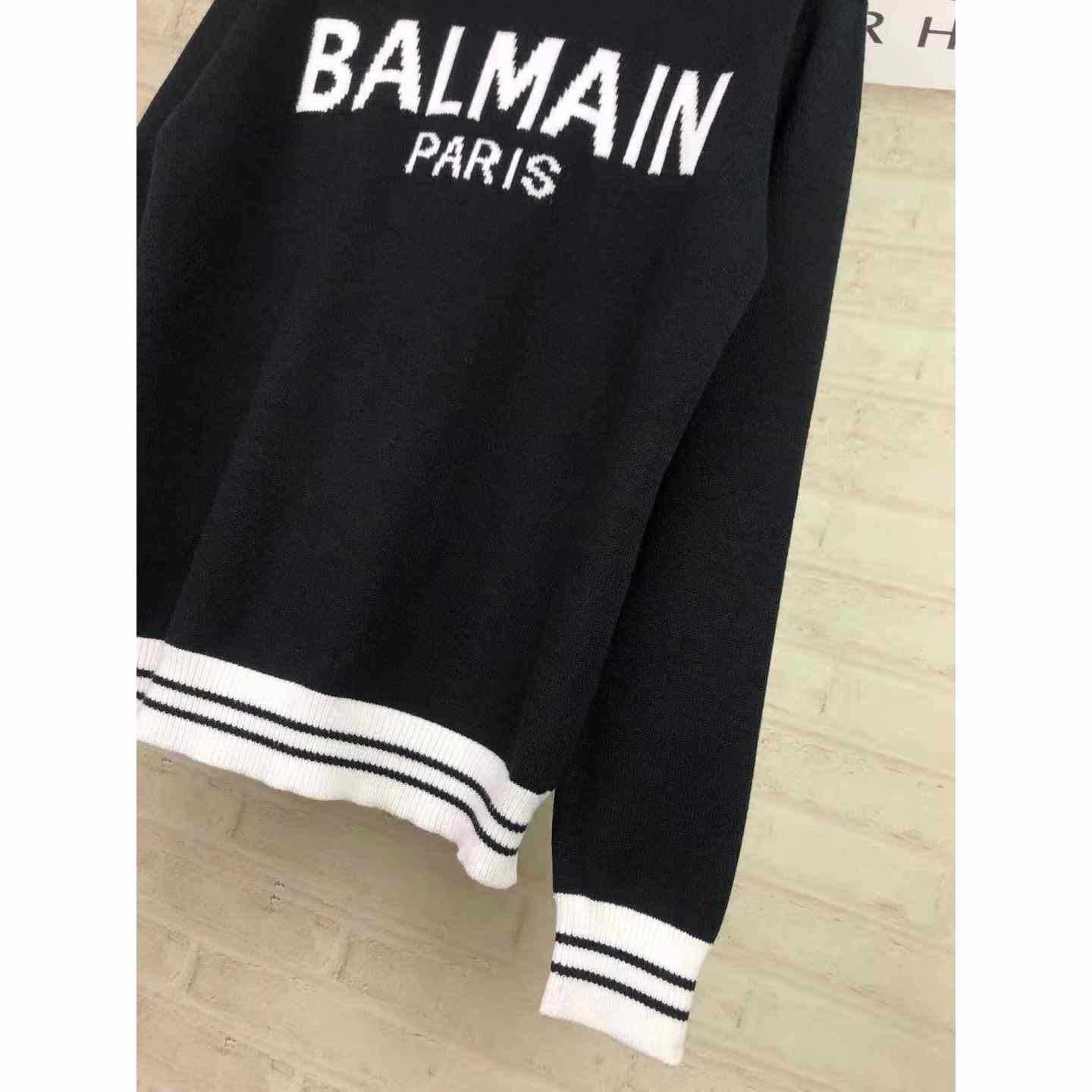 Balmain Wool Jumper With Balmain Logo - DopestKickz