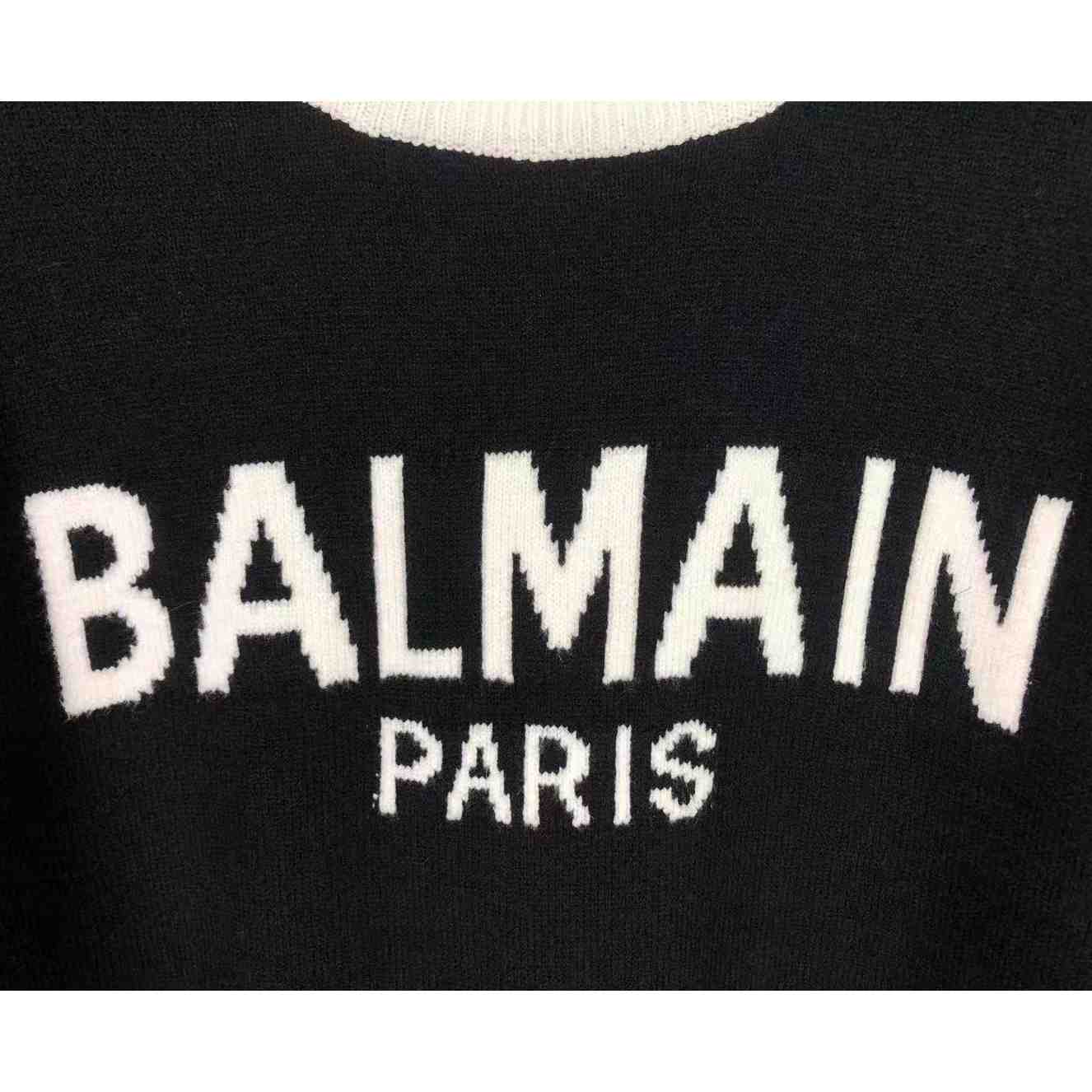 Balmain Wool Jumper With Balmain Logo - DopestKickz