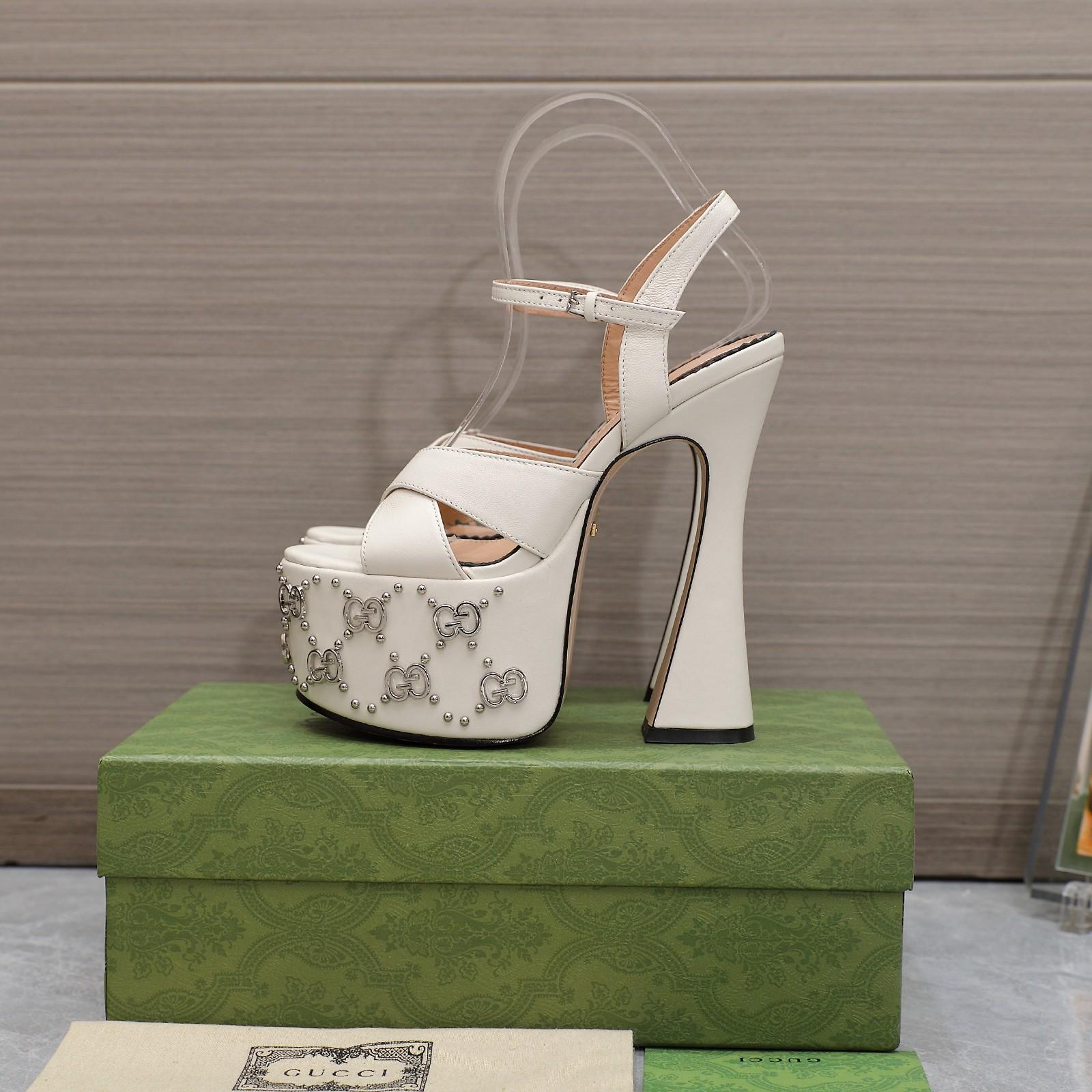 Gucci Women's Interlocking G Studs Sandal - DopestKickz