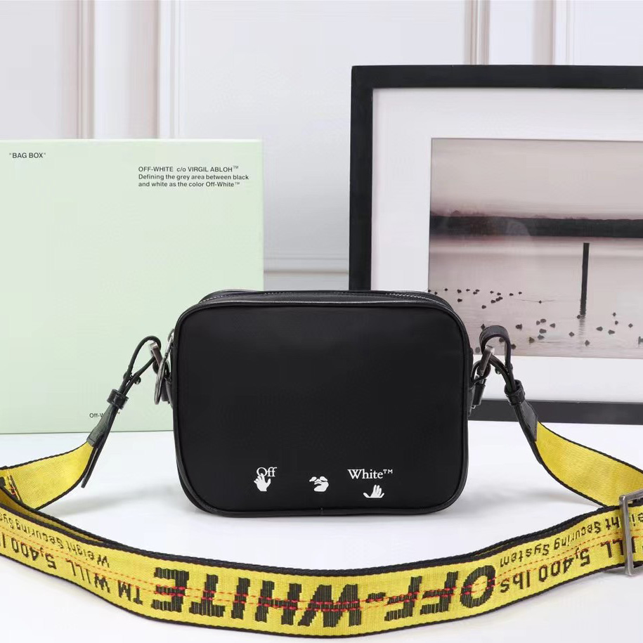 Off white Logo Nylon Crossbody Bag(19-14-5.5cm) - DopestKickz