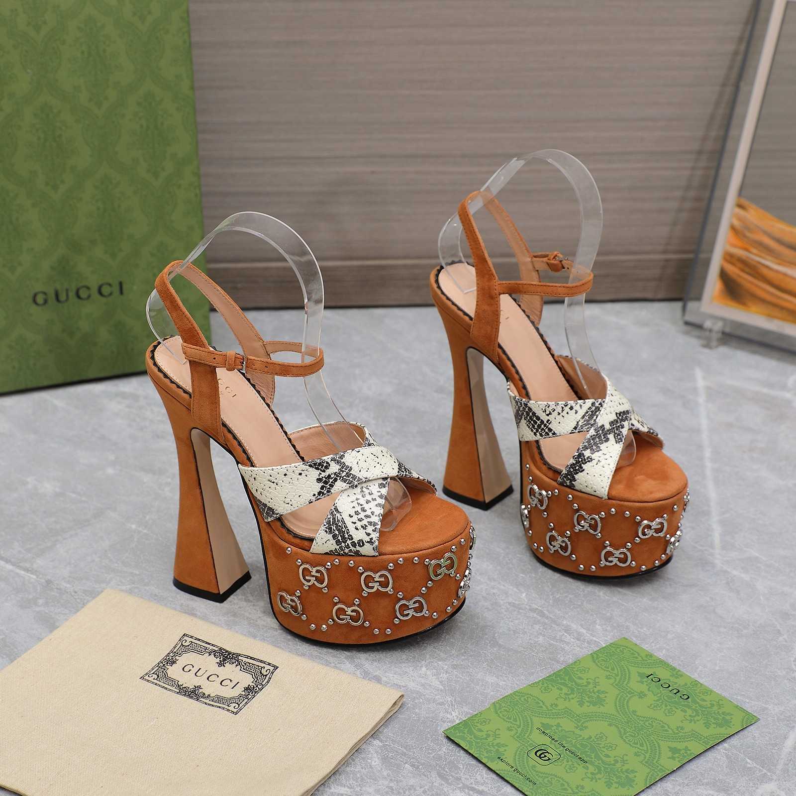 Gucci Women's Interlocking G Studs Sandal - DopestKickz