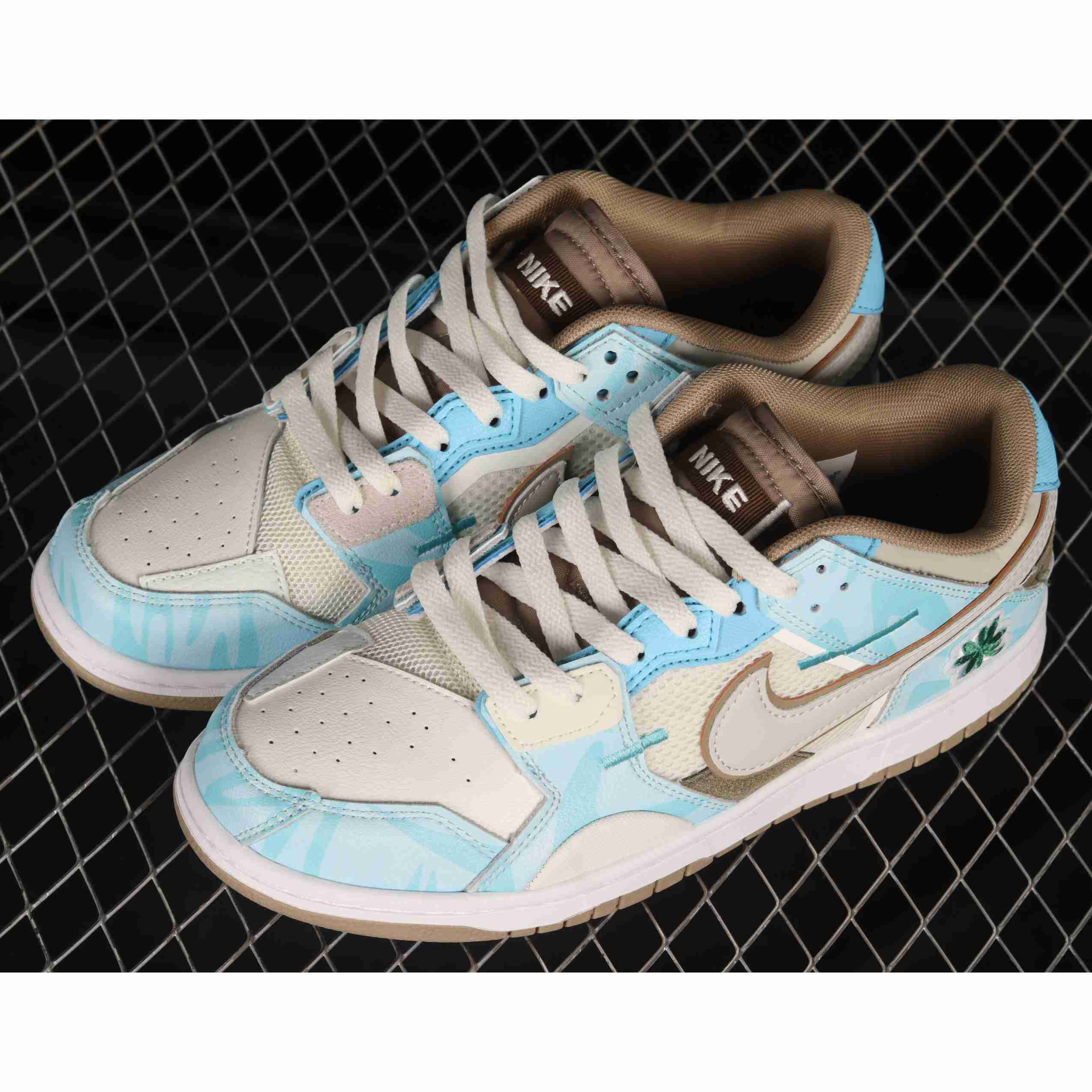 Nike Dunk Low Scrap Bone White Tiffany Green Sneaker      DH7450-102 - DopestKickz
